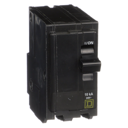 QO2155237 – Mini circuit breaker, QO, 15A, 2 pole, 120/240VAC, 10kA, plug in, ring