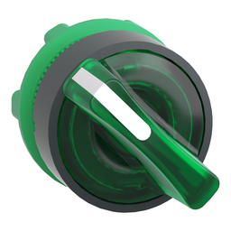 ZB5AK1433 – Head for illuminated selector switch, Harmony XB5, universal LED,  green handle, 22mm, 2 positions, spring return