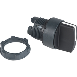 ZB5AD2 – Harmony, 22mm Push Button, selector switch operating head, 2 position, maintained, black, unmarked