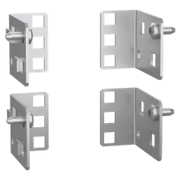 NSYRC1U – set of 4 PanelSeT SF/SM brackets to install equipment 1U or 3U high