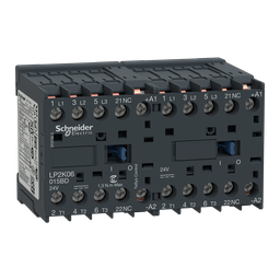 LP2K09015BD – Reversing contactor, TeSys K, 3P, AC-3, lt or eq to 440V 9A, 1 NC, 24VDC coil