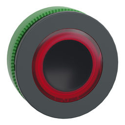 ZB5FW943 – Head for illuminated push button, Harmony XB5, plastic, red flush mounted, 30mm, universal LED, illuminated ring