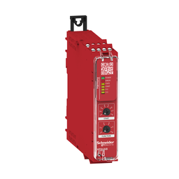 XPSUAB11CP – safety module, Harmony XPSU, Cat 1, potential free 2 NC, NO NC, 2 PNP, 24V AC or DC, screw