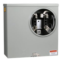 UHTRS223A – Individual meter socket, ringless socket, horn bypass, 4 jaws no release, UG, 200 A, up to 600 VAC single phase 3W