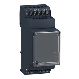 RM35TM50MW – 3-phase control relay, Harmony Control Relays, 5A , 2NO, phase failure detection, 24..240V AC DC