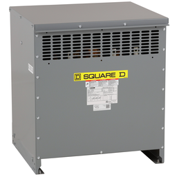 EXN75T3HB – Transformer, dry type, DOE 2016, 75kVA, 3 phase, 480V delta primary, 208Y/120V secondary, 20M, 80C rise