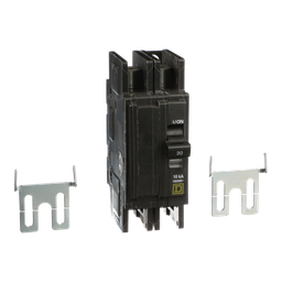 QOUR230 – Mini circuit breaker, QOU, 30A, 2 pole, 120/240 VAC, 10kA, field reversible lugs
