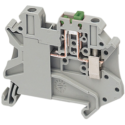 NSYTRV42STAR – Terminal block, Linergy TR, screw type, knife disconnect, 2 points, 4mm², with test point, orange