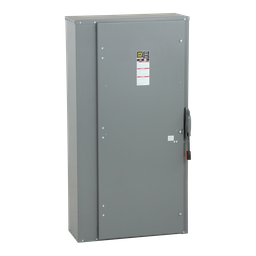 H367N – Safety switch, heavy duty, fusible, 800A, 4 wire, 3 pole, 1 neutral, 500hp, 600VAC/DC, NEMA 1