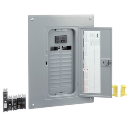 HOM2040M100PC1AVP – Load center, Homeline, 1 phase, 20 spaces, 40 circuits, 100A convertible main breaker, PoN, NEMA1, value pack