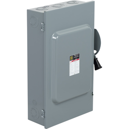CD324N – Safety switch, general duty, fusible, 200A, 120/240 VAC, 3 poles, 30 hp, solid neutral, NEMA 1