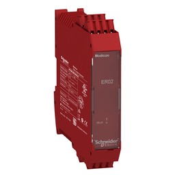 XPSMCMER0002G – 2 safety relay outputs expansion module with spring term