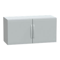 NSYPLA5104G – Floor standing polyester enclosure, Thalassa PLA, plain door, completely sealed, 500x1000x420mm, IP65, IK10