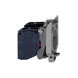 ZB4BZ1043 – Complete body contact assembly, Harmony XB4, for push buttons or selector switches, single contact block with body fixing collar 2NC faston connector