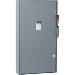 H226 – Safety switch, heavy duty, fusible, 600A, 2 pole, 200hp, 240VAC/250VDC, NEMA 1