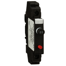 9080GCB05 – Circuit protector, Linergy, thermal magnetic overcurrent, track mount, 0.5A, 250VAC, 65VDC
