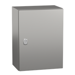 NSYS3X4320H – Wall mounted enclosure, PanelSeT S3X, stainless steel 316L, plain door, 400x300x200mm, IP66