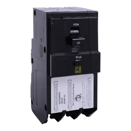 QO350EPD – Mini circuit breaker, QO, 50A, 3 pole, 240VAC, 10kA, plug in, 30mA grd fault B