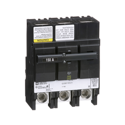 QOB3150VH – Mini circuit breaker, QO, 150A, 3 pole, 120/240VAC, 22kA, bolt on
