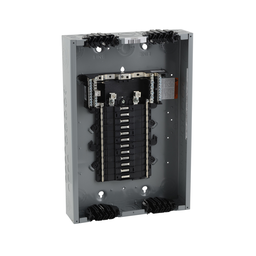 QO124L125PQG – Load center, QO, 1 phase, 24 spaces, 34 circuits, 125A convertible main lugs, PoN, NEMA1, Qwik-grip, gnd bar
