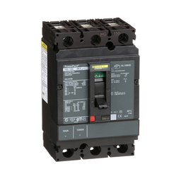 HGL36100 – Circuit breaker, PowerPacT H, 100A, 3 pole, 600VAC, 18kA, lugs, thermal magnetic, 80%