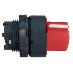 ZB5AD204 – Head for selector switch, Harmony XB5, red handle, 22mm, 2 positions, stay put
