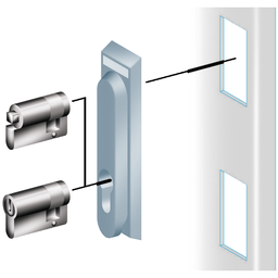 NSYTMME – taping device for retractable handle of 3 point lock PLM or PLD-for manual use