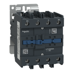 LP1D80004BD – IEC contactor, TeSys Deca, nonreversing, 125A resistive, 4 pole, 4 NO, 24VDC coil, open style