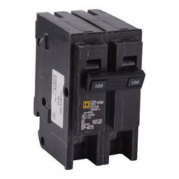 HOM2100C – Mini circuit breaker, Homeline, 100A, 2 pole, 120/240VAC, 10kA AIR, standard type, plug in, UL