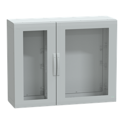NSYPLA10124TG – Floor standing polyester enclosure, Thalassa PLA, glazed door, completely sealed, 1000x1250x420mm, IP65, IK08