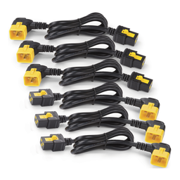 AP8714R – Power Cord Kit (6 ea), Locking, C19 to C20 (90 Degree), 1.2m