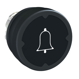ZB4BC28001 – Head for push button, Harmony XB4, push button harsh environment, black, with marking type H001