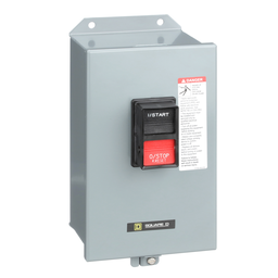 2510MBA2 – Manual starter, integral horsepower,  NEMA M0, 600VAC, 3 pole, 5HP at 380/575VAC, 3 phase, no indicator, NEMA 12