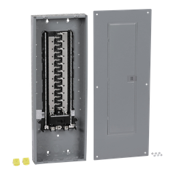 HOM4284M225PC – Load center, Homeline, 1 phase, 42 spaces, 84 circuits, 225A convertible main breaker, PoN, NEMA1, combo cover