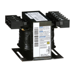 9070T100D50 – Transformer, Type T, industrial control, 100VA, 1 phase, 240/416/480/600V primary, 99/120/130V secondary, 55C rise