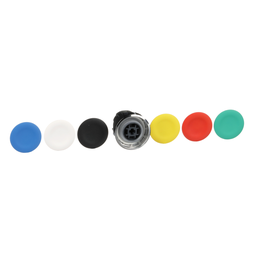 ZB4BA9 – Harmony, 22mm Push Button, flush push button head, spring return, black, green, red, white, yellow, blue, unmarked