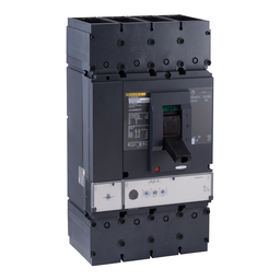 LGL46250U31X – Circuit breaker, PowerPacT L, 250A, 4 pole, 600VAC, 18kA, lugs, MicroLogic 3.3, 80%