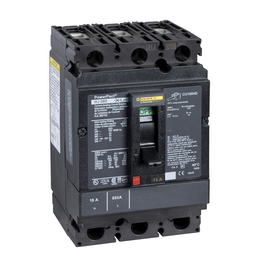 HJL36015C – Circuit breaker, PowerPacT H, 15A, 3 pole, 600VAC, 25kA, lugs, thermal magnetic, 100%