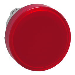 ZB4BV043 – Head for pilot light, Harmony XB4, metal, red, 22mm, universal LED, plain lens