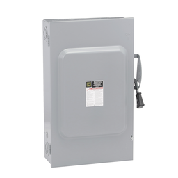 DU324 – Safety switch, general duty, non fusible, 200A, 3 pole, 60hp, 240VAC, NEMA 1