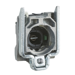 ZB4BW062 – Complete body/contact assembly and light block, Harmony XB4, metal, for BA9s bulb, 250V, 1NC
