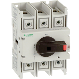 VLS3P063R2 – Disconnect switch, TeSys VLS, body switch, 60A, 40HP at 480VAC, UL98, three phase, 50kA SCCR, size 2, DIN rail mount