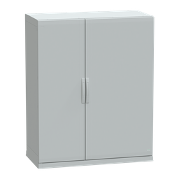 NSYPLAZ15126G – Floor standing polyester enclosure, Thalassa PLA, plain door, open bottom, 1500x1250x620mm, IP54, IK10
