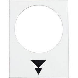 ZB2BY4953 – Marked legend, Harmony XAC, legend, 30x40mm, white, raise, slow, fast