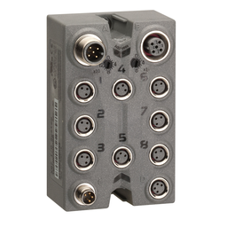 TM7NCOM08B – CANopen interface I/O block, Modicon TM7, IP67, 8 M8