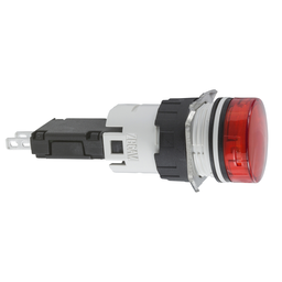 Square D XB6AV4BB 16 mm 24 VAC/VDC 15 mA Red Round Pilot Light