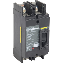 QGP22225TM – Circuit breaker, PowerPacT Q, 225A, 2 pole, 240VAC, 65kA, lugs, thermal magnetic, 80%, bottom of panel