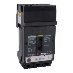 HJA36100U31X – Circuit breaker, PowerPacT H, 100A, 3 pole, 600VAC, 25kA, I-Line, Micrologic 3.2, 80%, ABC