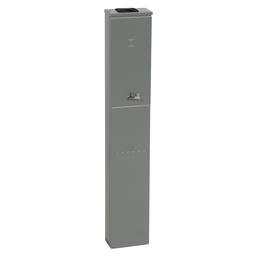 MP43X8PED – MP Meter Pak, wall mount pedestal for MP Meter Pak, for 2 positions, 125 A, 43 by 8 inches