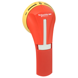 GS2AHT140 – External rotary handle, TeSys GS, red handle, front mounting, 3 positions Test-I-O, NEMA 3R, for GS 30 to 400A UL